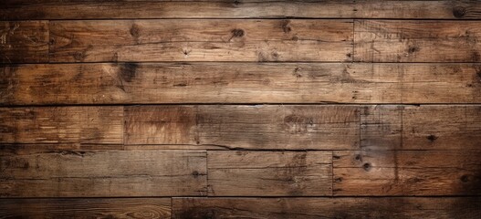 Old wooden flooring texture background. Worn and distressed 1800s style wooden floor. wooden planks with some knots. - Powered by Adobe