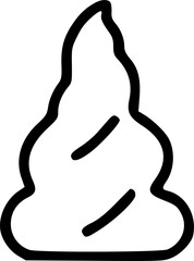 Obraz premium Pet poo line icon. linear style sign for mobile concept and web sign, symbol, vector, art