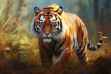 tiger in the jungle