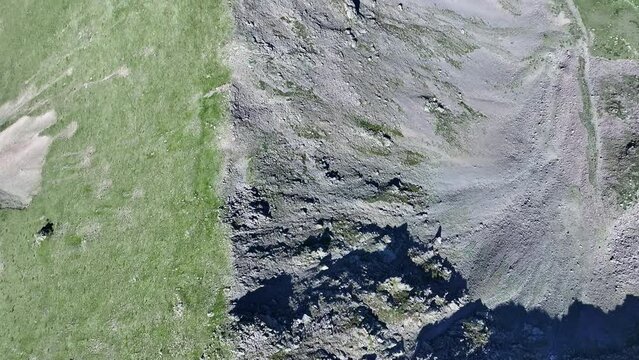 Mercantour national park in bird's eye view