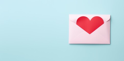 red heart in envelope love icon ,valentines envelop, love letter 