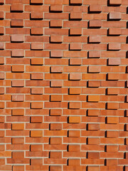 Orange brick wall background texture. pattern, texture, background