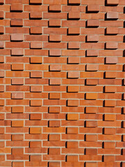 Orange brick wall background texture. pattern, texture, background