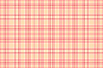 Seamless background fabric of plaid textile vector with a check tartan texture pattern.