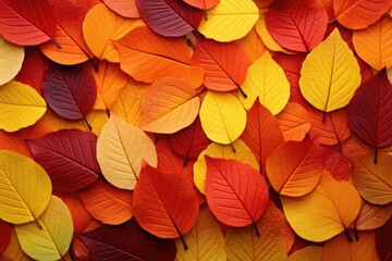 A lot of colorful leaves. Naturalistic tones. Generative AI