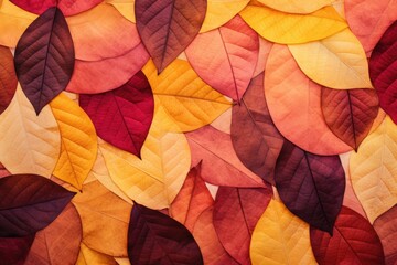 A lot of colorful leaves. Naturalistic tones. Generative AI