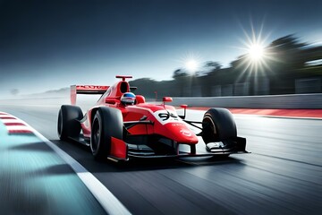 racing car generated by AI technology