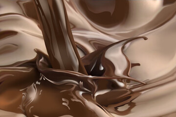 Chocolate splash - Fresh liquid chocolate makes a wonderful splash
