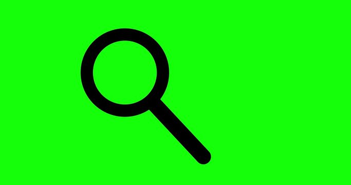 4K Magnifying Glass Animation Video