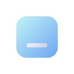 Minimize button pixel perfect flat gradient two-color ui icon. Size control. Digital technology. Simple filled pictogram. GUI, UX design for mobile application. Vector isolated RGB illustration