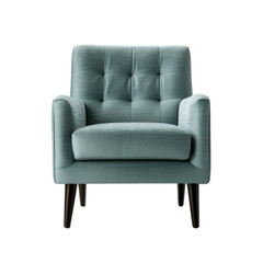 Loft Accent Chair isolated on transparent background. Generative AI