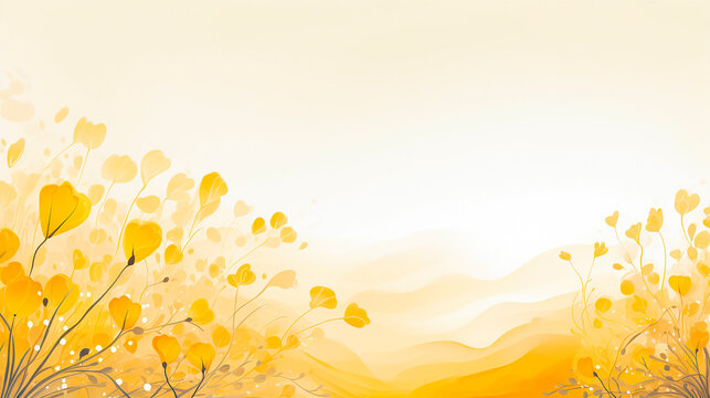 Autumn background with yellow leaves. Vector illustration for your design.AI Generated