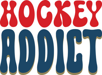 Hockey retro  svg design and eps 