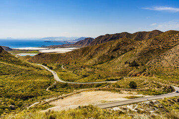 Mountains landscape and coast view, Spain