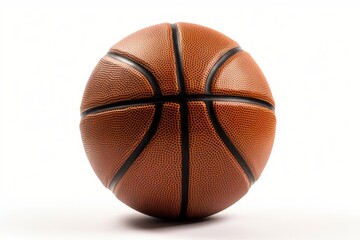 Basketball isolated on a white background. Generative AI