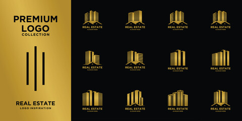 Set Luxury Collection Real Estate Logo Design