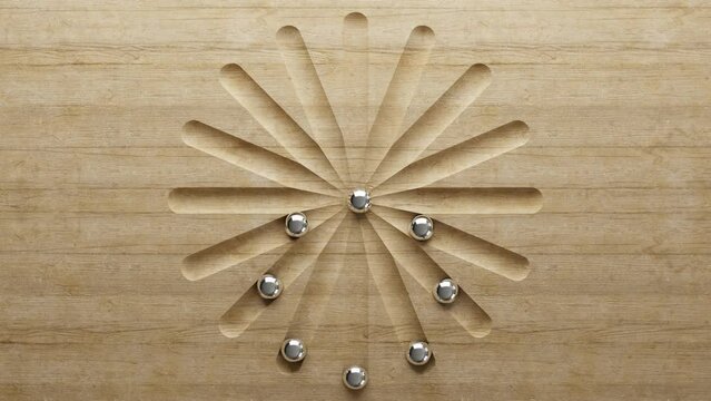 3D Satisfying illusion loop animation