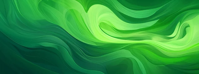 Foto op Plexiglas Abstract colorful neon green colors and gradients waves texture background panorama banner for web design backdrop wallpaper illustration (Generative Ai) © Corri Seizinger