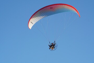paraglider in the sky