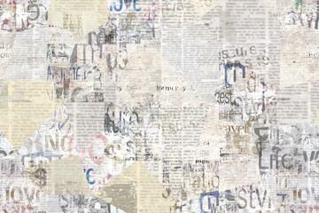 Newspaper paper grunge vintage old aged texture background - 624353945