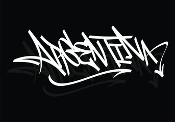 ARGENTINA word graffiti tag style