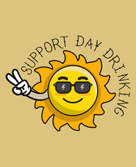 support day drinking, Funny Beer T-Shirt, Vintage Beer Shirt, Cool Drinking Shirt,  Funny Party Shirt