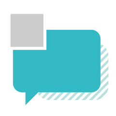 Communication process brochure element design. Speech bubble. Vector illustration with empty copy space for text. Editable shapes for poster decoration. Creative and customizable frame