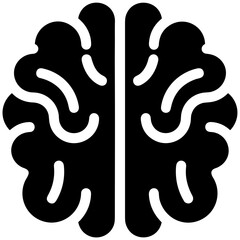 Brain idea symbol icon vector image. Illustration of the creative intelligence think design image. EPS 10