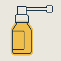 Medical spray vector icon. Medical sign