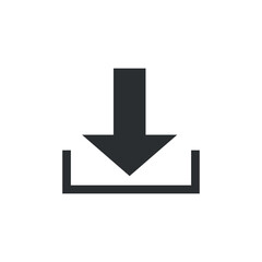 Download and upload arrow vector flat icon for websites and graphic resources.