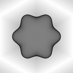 Gray Star cookie light and shadow abstract background 