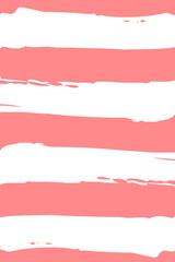 strawberry pink and white stripes pattern 