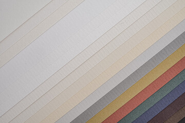 Multicolored paper background top view