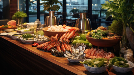Epicurean Extravaganza: Luxurious Seafood Buffet at a Fine Dining Haven