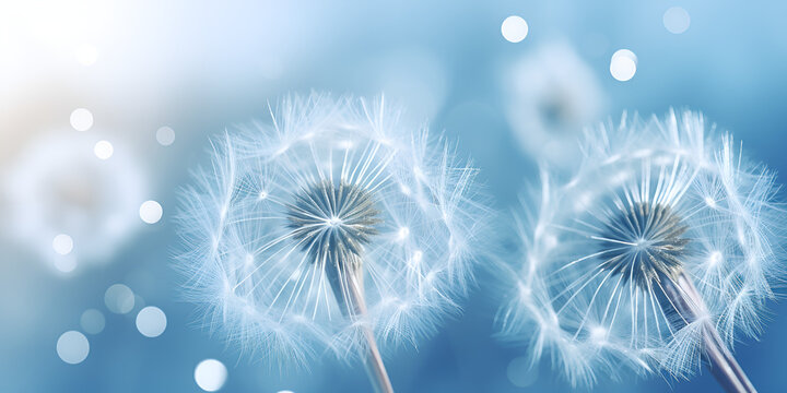 White Dandelions on Blue Background
Blue Background with White Dandelions
Dandelions in White on Blue Background