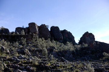 Bolivia landscape on a sunny winter day