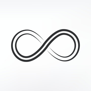 
Infinity loop icon design. isolated on white background