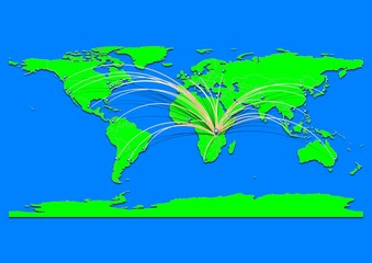Vibrant Kipili, Tanzania map - Export concept map for Kipili, Tanzania on World map. Suitable for export concepts. File is suitable for digital editing and prints of all sizes.