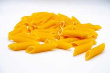 pasta on a white background