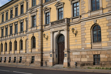 Fototapeta na wymiar Landgericht und Verfassungsgericht Sachsen, Leipzig, Sachen, Deutschland