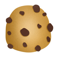 piece of chocchip cookies