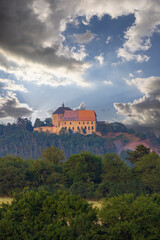 Naklejka premium Tocnik castle, Middle Bohemia, Czech Republic