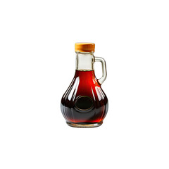 Soy sauce isolated on transparent background. Food theme.