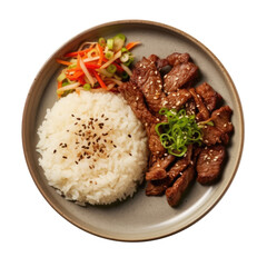 Delicious bulgogi with rice recipe Korean food