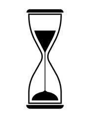 Hourglass icon on white background ,vector