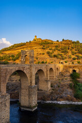 Alcantara bridge (Puente de Alcantara) Roman bridge,  Alcantara, Extremadura, Spain