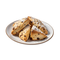 scones served on a plate with a clean background