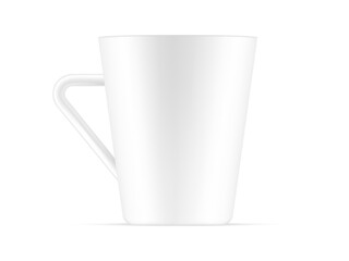 cup mockup isolated on white
