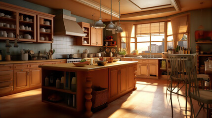 Modern kitchen design inspiration - AI Generated