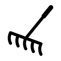 rake icon vector logo template